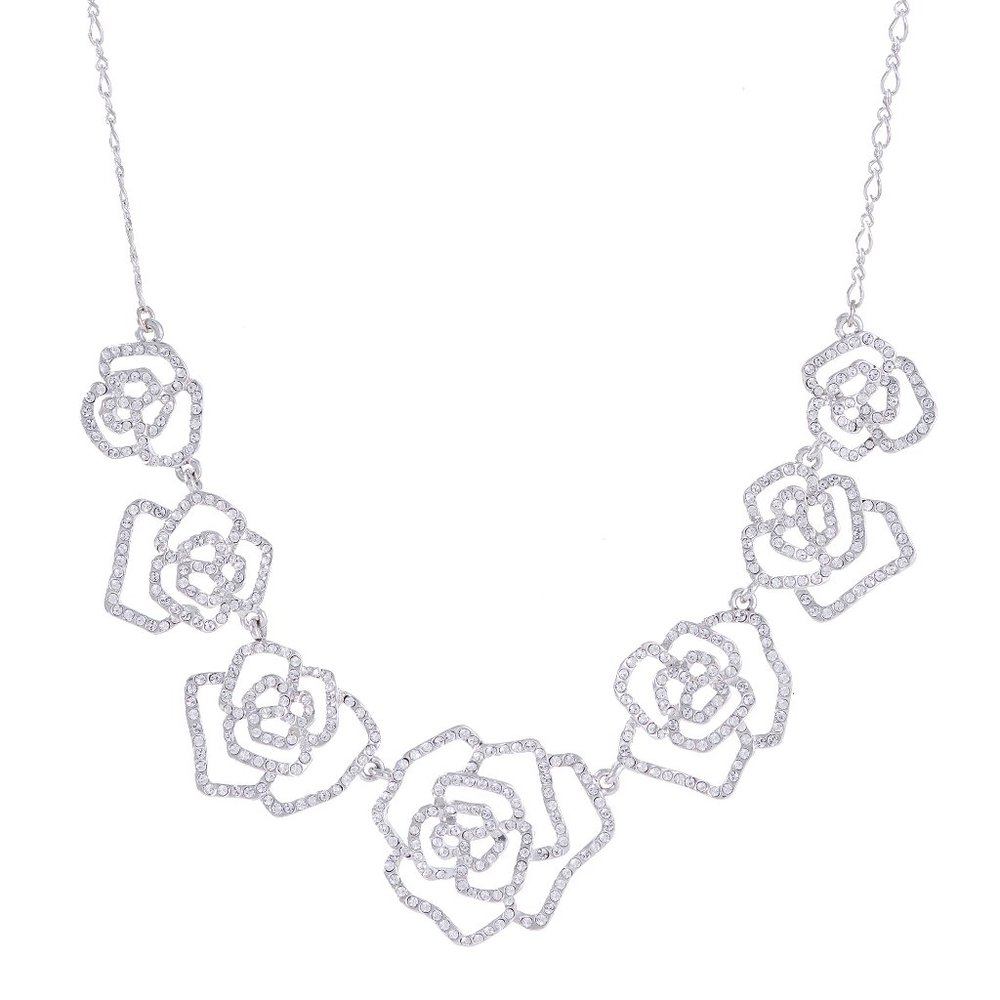 Swarovski Crystals Statement Necklace Earrings Set